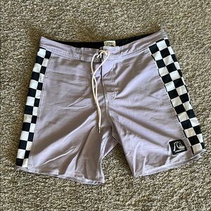 Quiksilver Lavender Checkered Boardshorts